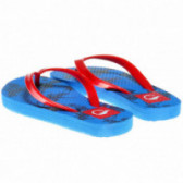 Flip-flops cu talpă decorată pentru băieți, roșu cu albastru  Up 2 glide 63028 2