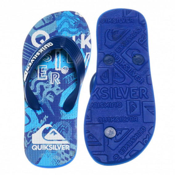 Flip-flops pentru băieți, model cu litere Quiksilver 63062 3