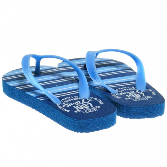 Flip-flops pentru băieți cu dungi albastre  Quiksilver 63064 2
