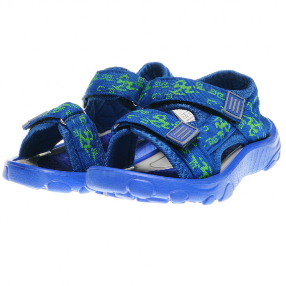 Sandale pentru călătorii, de culoare albastră, pentru băieți  63087 