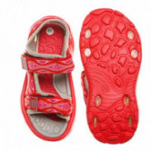 Sandale turistice închidere velcro pentru fete, roșu Wanabee 63090 3