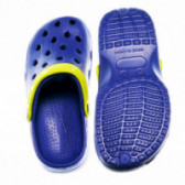 Papuci cu berete, albastru cu galben Wanabee 63104 3