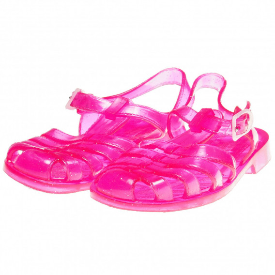 Sandale clasice din silicon pentru fete, roz Athlitech 63120 
