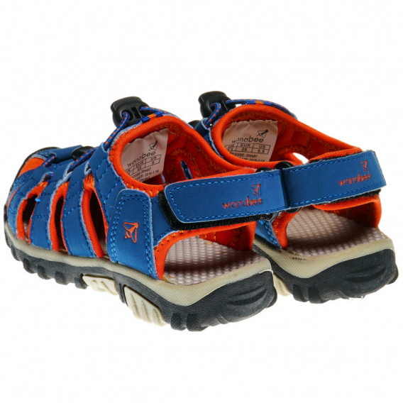 Sandale pentru drumeție, albastru cu roșu Wanabee 63127 2