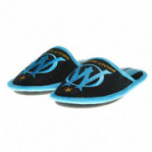 Papuci de casă cu temă de spectacol, negru cu albastru Olympique de Marseille 63156 