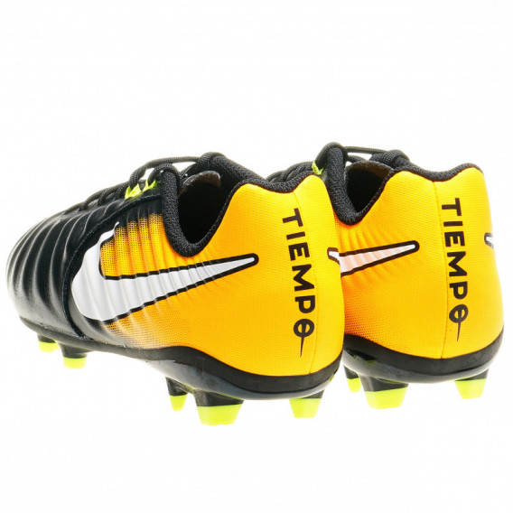 Pantofi de fotbal pentru băieți, pe negru și galben  NIKE 63187 2