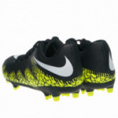 Pantofi de fotbal pentru băieți pe negru și galben cu efect crăpat NIKE 63193 2