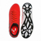 Pantofi de fotbal roșii pentru băieți cu detalii albe Adidas 63197 3