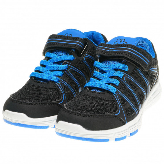 Pantofi negri cu decupaj albastru KAPPA 63216 
