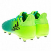 Pantofi de fotbal Verde cu Turcoaz pentru băieți cu un design modern Adidas 63226 2