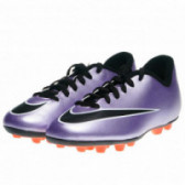 Pantofi de fotbal violet lucioși, cu accente portocalii NIKE 63312 