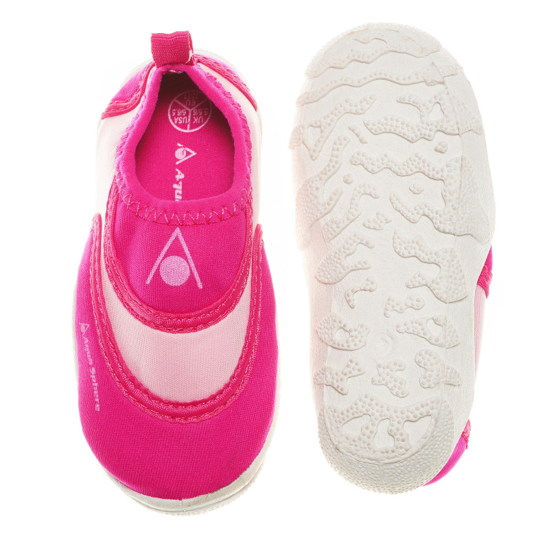 Pantofi roz de vară, cu talpă albă  63363