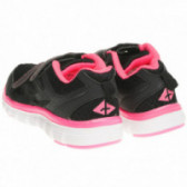 Adidași de culoare negru și roz pentru fete Athlitech 63388 2