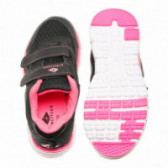 Adidași de culoare negru și roz pentru fete Athlitech 63389 3