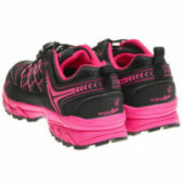 Adidași pentru o fete cu sigla mărcii, roz cu negru Wanabee 63391 2