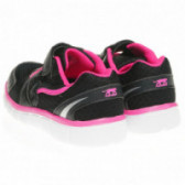 Pantofi de alergare negri cu roz pentru fete Airness 63397 2
