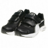 Adidași unisex cu sigla mărcii, negri Airness 63432 