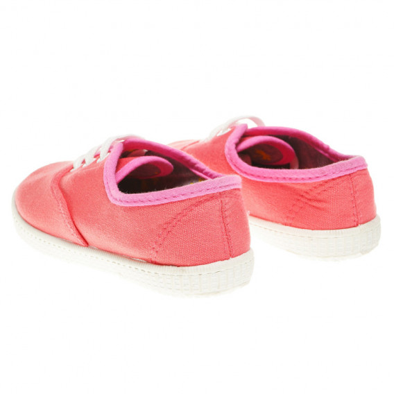 Pantofi casual pentru femei culoarea coral  63490 2