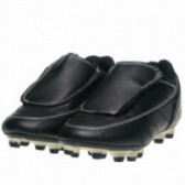 Pantofi negri de fotbal pentru băieți 1er PRIX 63501 