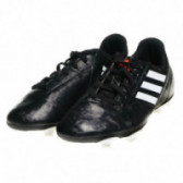 Pantofi de fotbal alb și negru pentru băieți Adidas 63504 
