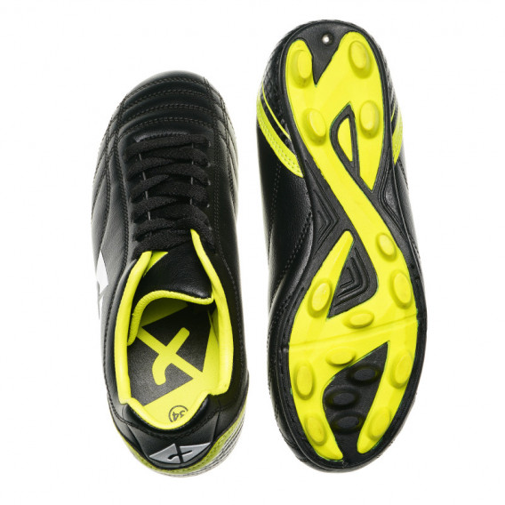 Pantofi de fotbal pentru băieți cu detalii galben-verde Athlitech 63514 2