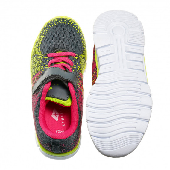 Pantofi de alergare pentru fete, multicolori Athlitech 63608 3