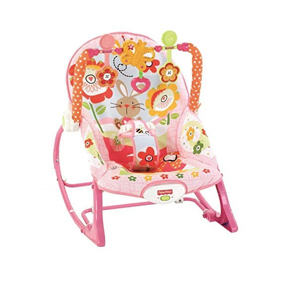 Scaun pentru copii, cu iepurași, de culoare roz Fisher Price  64059 2