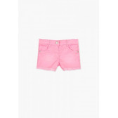 Pantaloni scurți pentru fete, roz, cu dantelă Boboli 64752 2