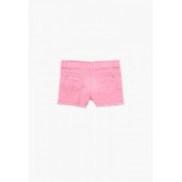 Pantaloni scurți pentru fete, roz, cu dantelă Boboli 64753 4