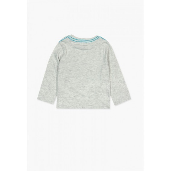 Bluză gri cu mânecă lungă cu imprimeu color pentru băieți Boboli 64781 2
