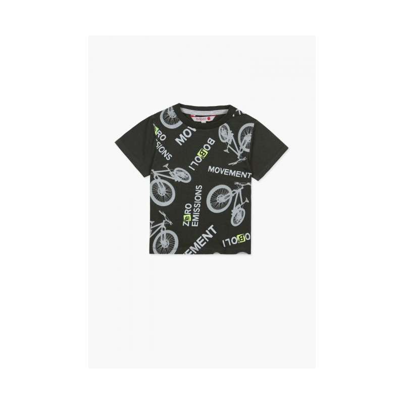 Tricou de bumbac pentru băieți, cu imprimeu bicicletă  64796