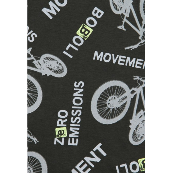 Tricou de bumbac pentru băieți, cu imprimeu bicicletă Boboli 64799 4