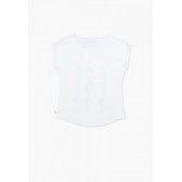 Tricou cu imprimeu fetițe și margine ovală, pentru fete Boboli 64914 2