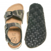 Sandale verzi cu imprimeu camuflaj - unisex Colors Of California 64950 3