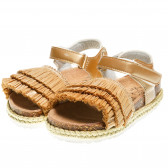 Sandale cu franjuri și bandă cu arici, pentru fete Colors Of California 64952 