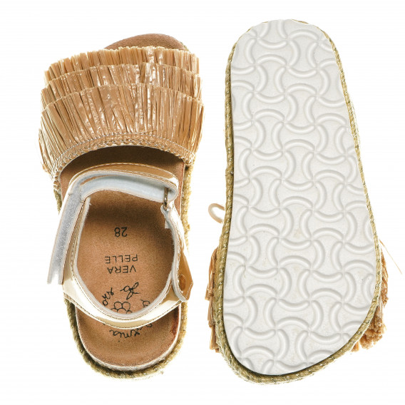 Sandale cu franjuri și bandă cu arici, pentru fete Colors Of California 64953 2