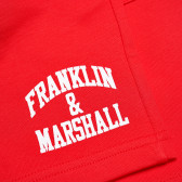 Pantaloni scurți din bumbac cu logo, pentru băieți Franklin & Marshall 64980 4