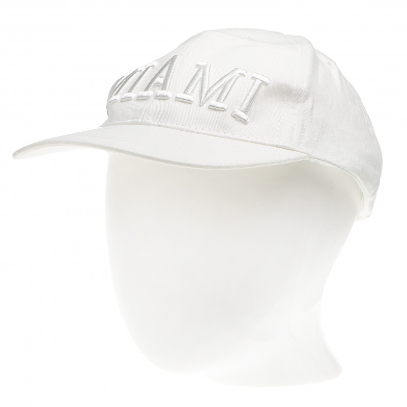 Șapcă de bumbac cu cozoroc și fermoar reglabil, alb unisex  65002