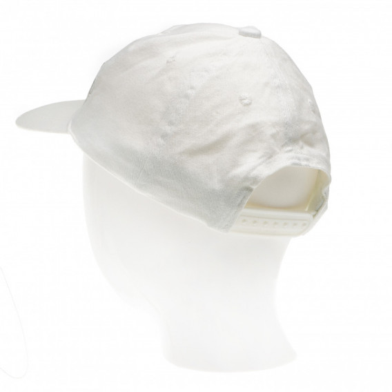 Șapcă de bumbac cu cozoroc și fermoar reglabil, alb unisex Up 2 glide 65003 2