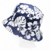 Pălărie pentru fete, albastră cu flori Wanabee 65128 2