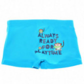 Costum de baie pentru băieți, albastru cu imprimeu amuzant Arena 65183 2