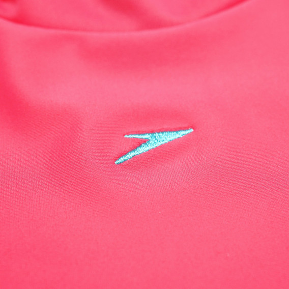Tricou de plajă pentru fete, roz cu mâneci albastre Speedo 65205 3
