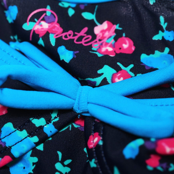Costum de baie din două piese, cu decor în albastru și roz pentru fete PROTEST 65658 3