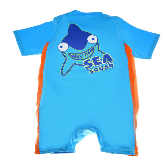Costum de baie pentru băieți, scurt, albastru cu imprimeu de rechin Speedo 65740 2