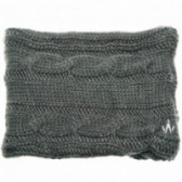 Guler-eșarfă tricotată pentru fete, gri închis Wanabee 66254 2