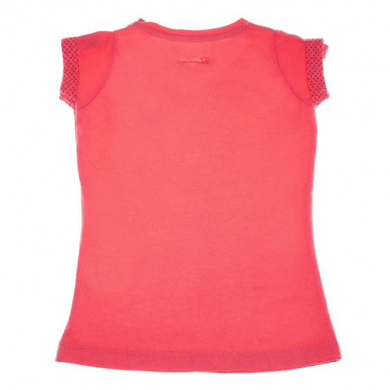 Bluză cu mânecă scurtă, cu un buzunar colorat pentru fete Wanabee 66710 2