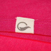 Tricou roz cu inscripție argintie și mâneci scurte pentru fete Up 2 glide 66723 4