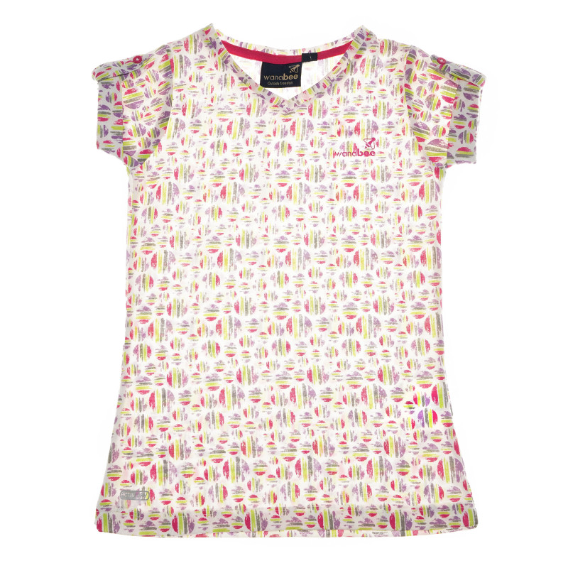 Bluză cu mâneci scurte pentru fete, multicoloră  66726