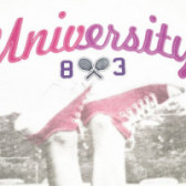 Bluză din bumbac cu inscripția UNIVERSITY 83 cu mâneci scurte pentru fete Camps United 66790 3