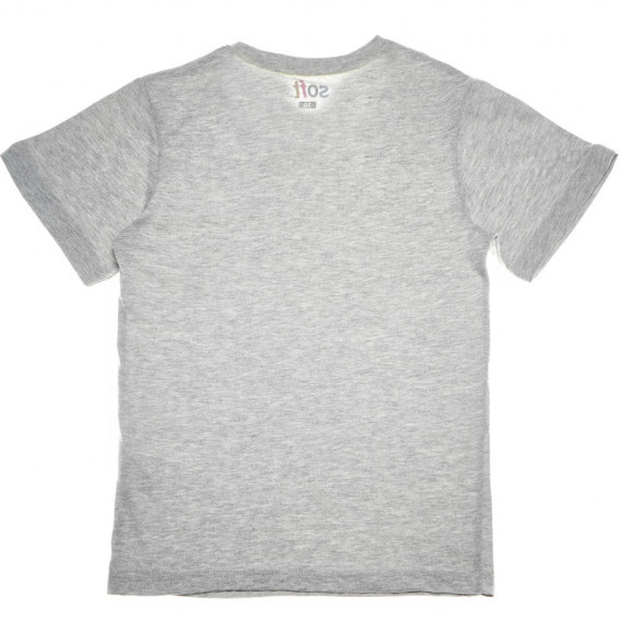 Bluză moale unisex din bumbac, de culoare gri Soft 67071 2